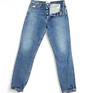 Agolde Nico High Rise Slim Straight Button Fly Jeans